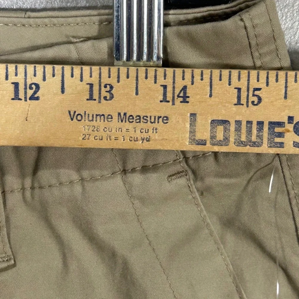 A New Day‎ Womens Khaki Chino Cropped Pants Size 8 Cotton Stretch Casual NWT